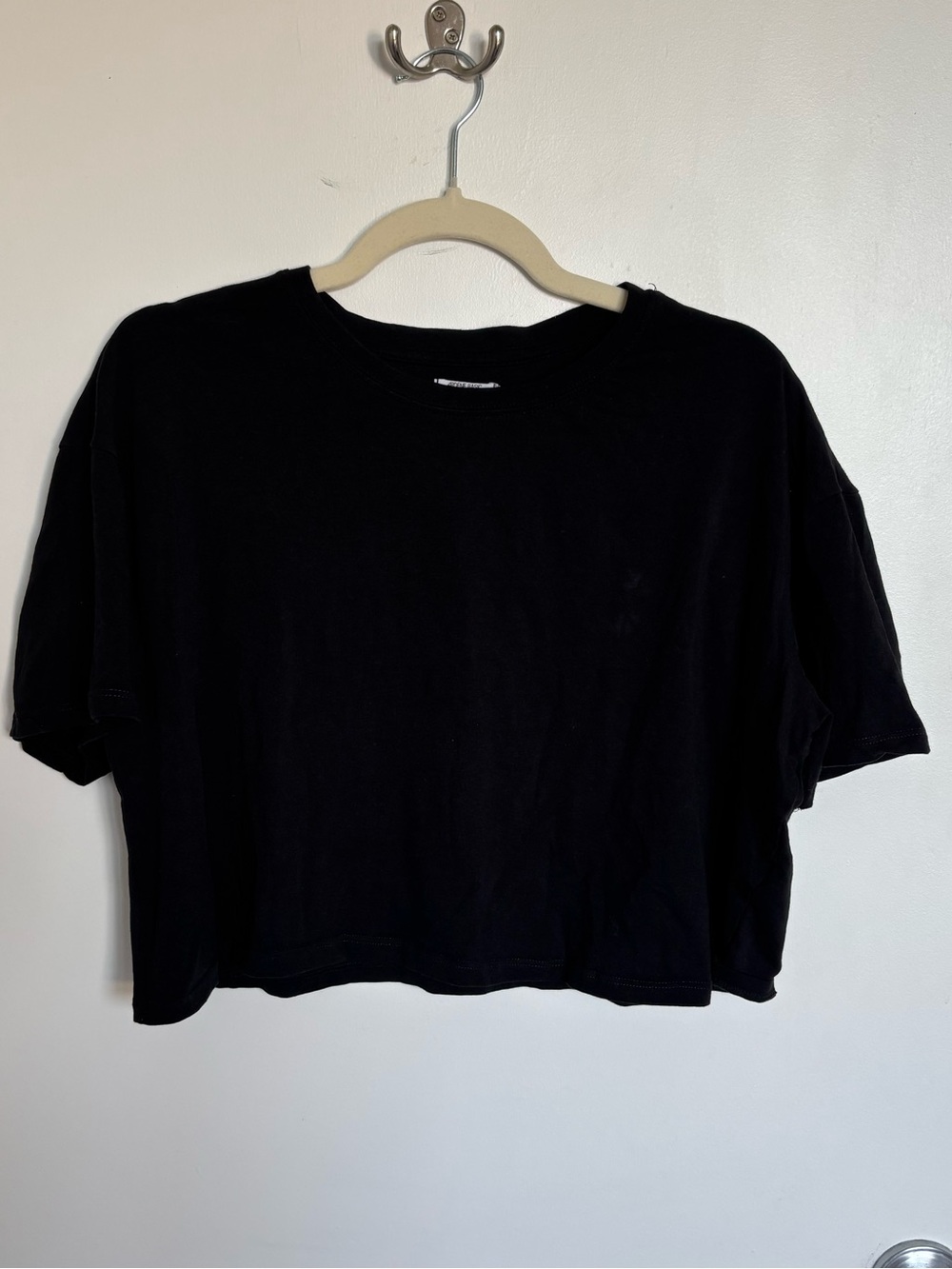 Ardene Black Cropped Tee - Classic Everyday Top